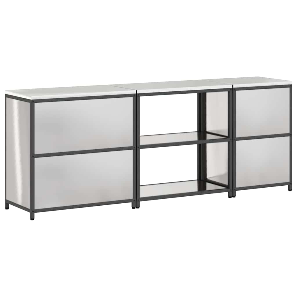 Küchenlager-Set Other 3 pcs Silber 240 x 50 x 92 cm Edelstahl