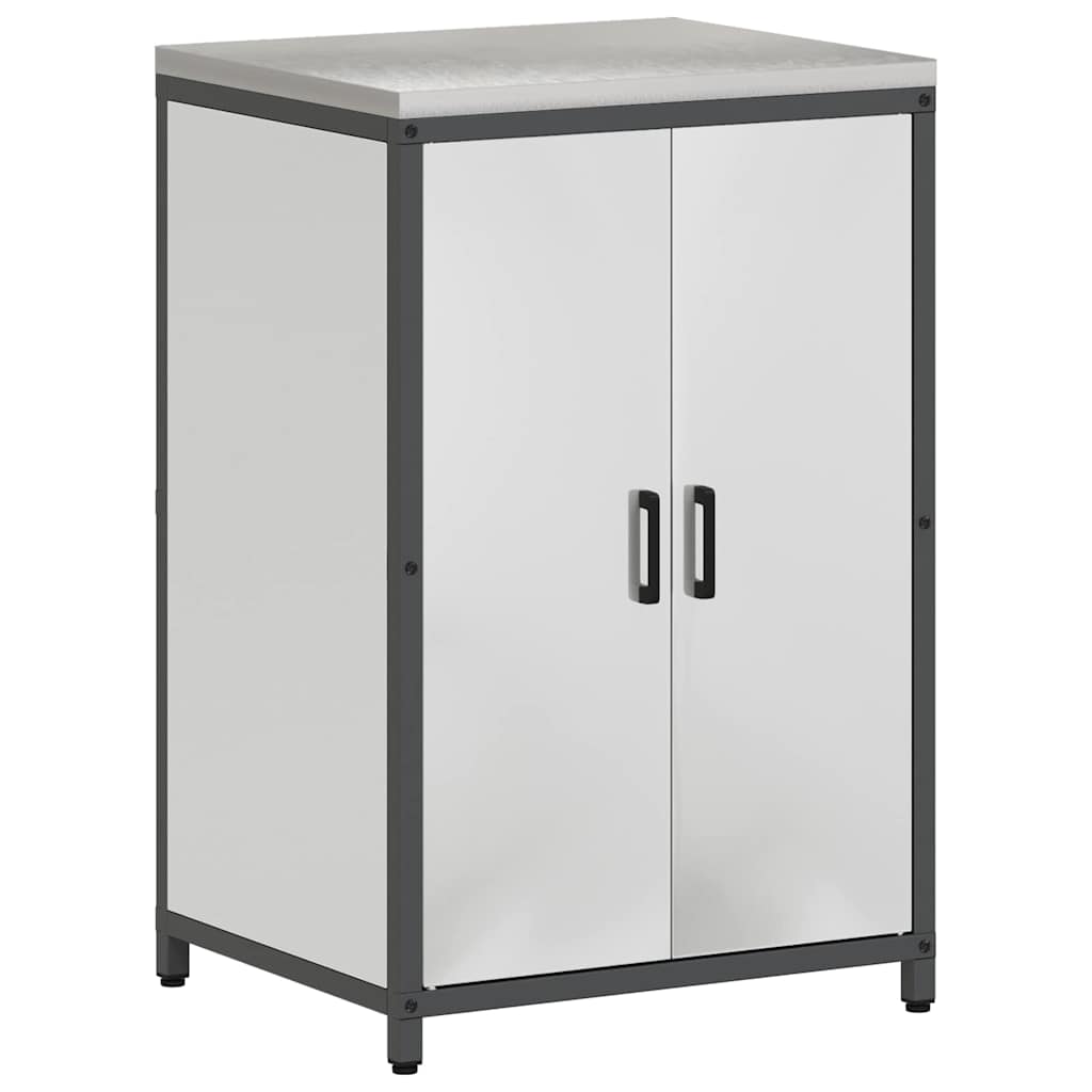 Küchenlager-Set 3 pcs Silber 240 x 50 x 92 cm Verzinkter Stahl