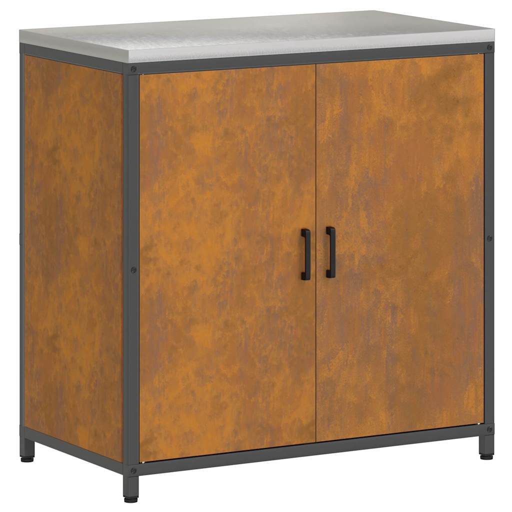 Küchenlager-Set mit Regal Other 3 pcs Rostig 240 x 50 x 92 cm