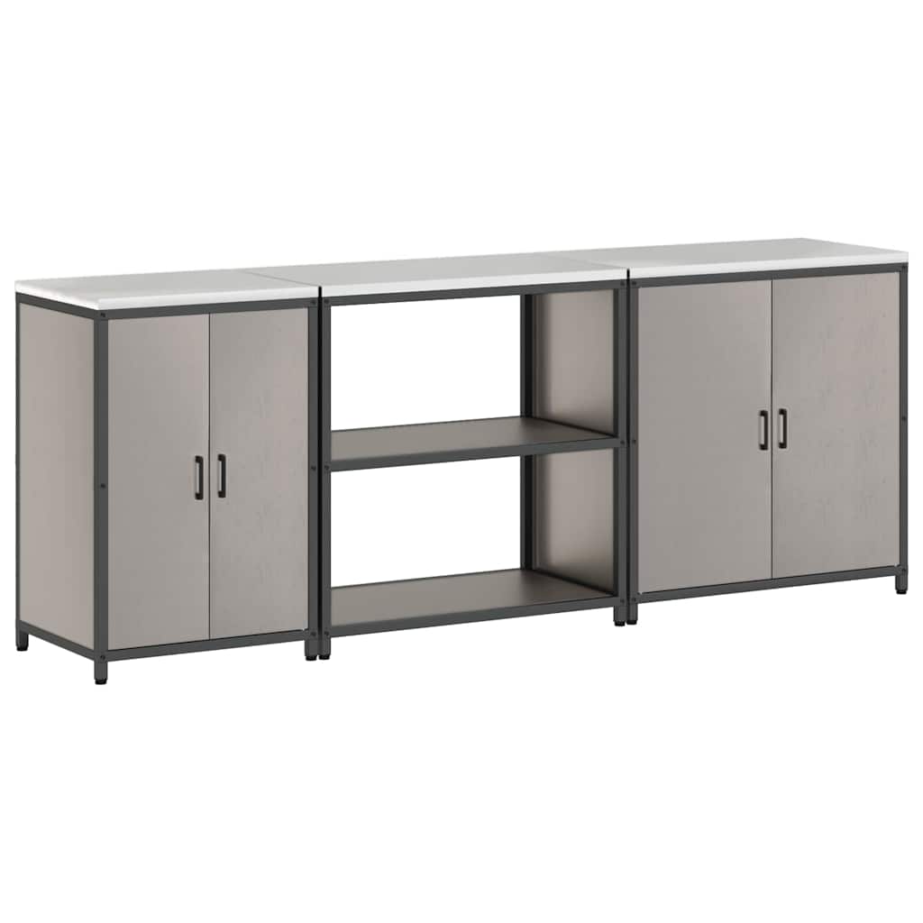 Küchenlager-Set mit Regal Other 3 pcs Rostig 240 x 50 x 92 cm