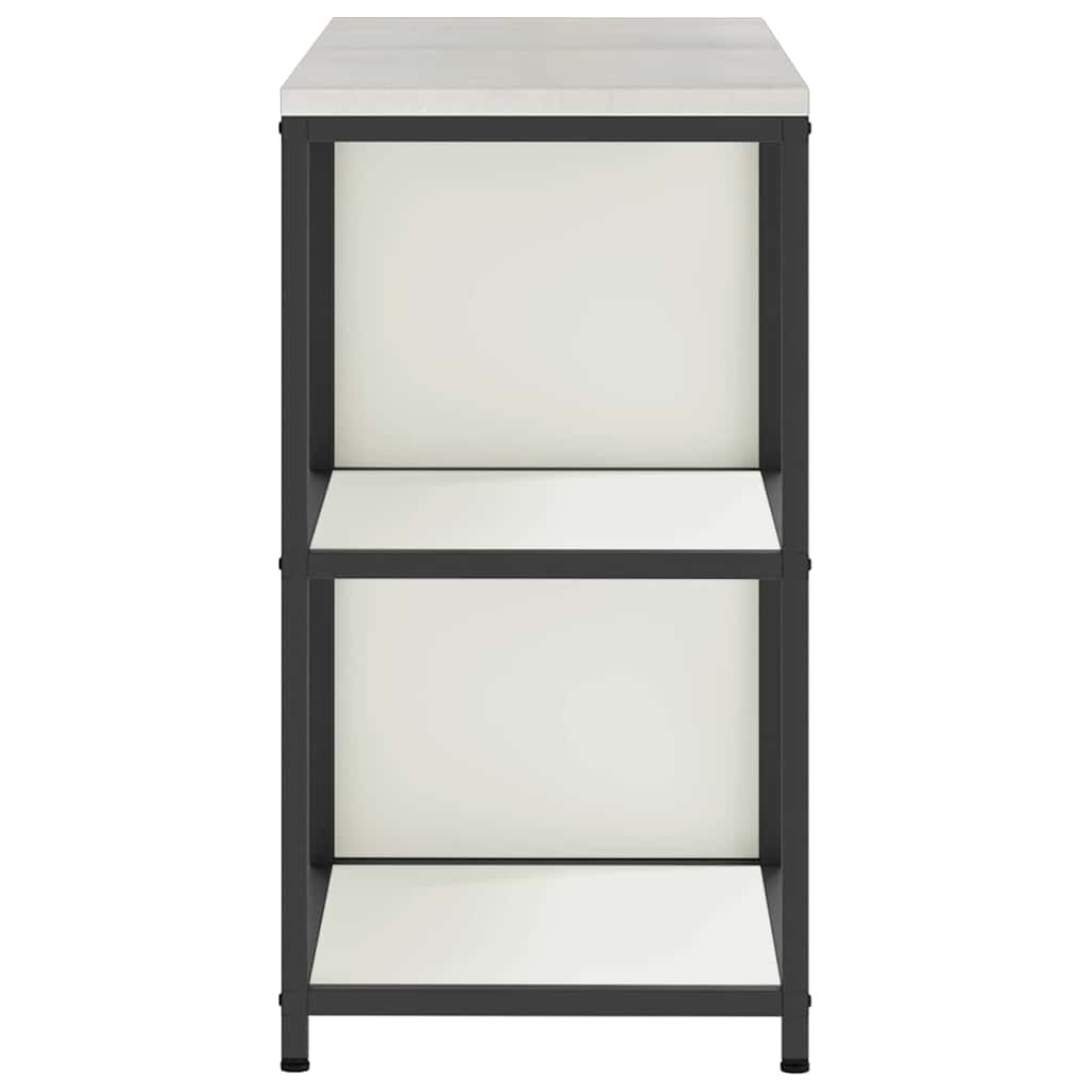 Küchenlager-Set 2 pcs Weiß 150 x 50 x 92 cm Kaltgewalzter Stahl