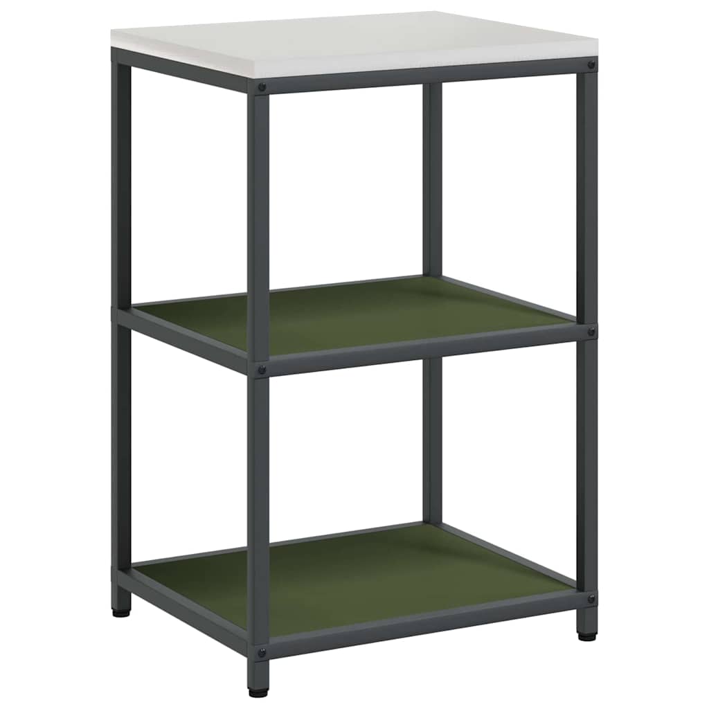 Küchenlager-Set mit Regal 2 pcs Olive Grün 150 x 50 x 92 cm