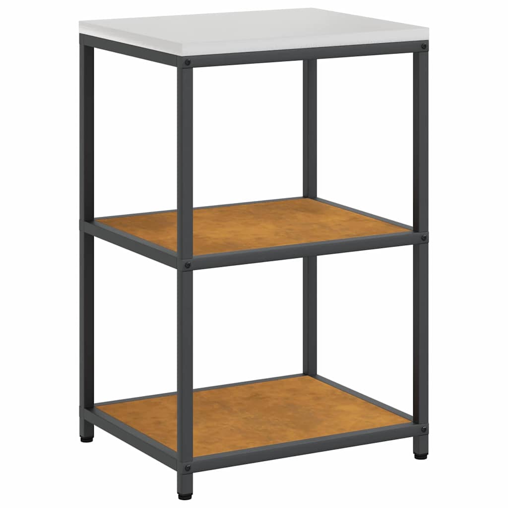 Küchenlager-Set mit Regal mit Tür 2 pcs Rostig 120 x 50 x 92 cm