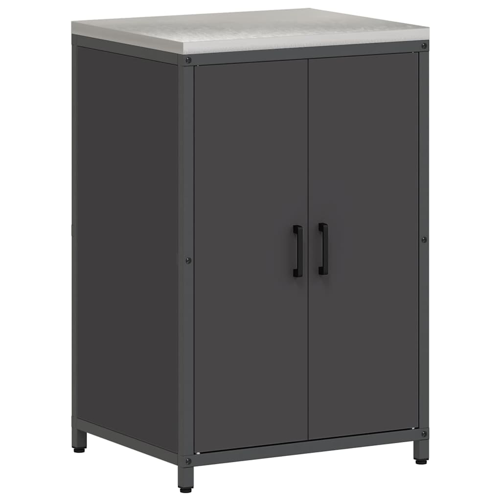 Küchenlager-Set mit Regal Other 3 pcs Schwarz 210 x 50 x 92 cm