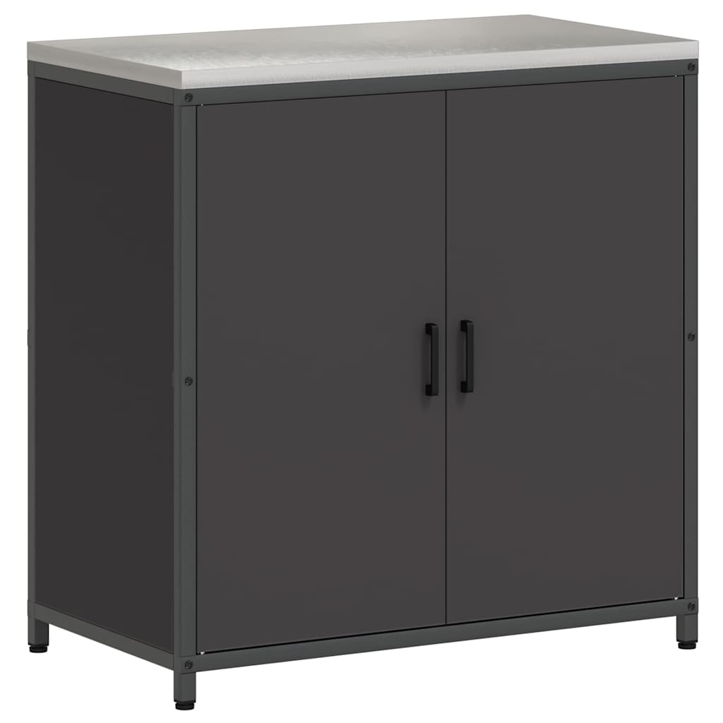 Küchenlager-Set mit Regal Other 3 pcs Schwarz 210 x 50 x 92 cm