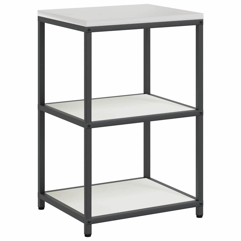 Küchenlager-Set 3 pcs Weiß 210 x 50 x 92 cm Kaltgewalzter Stahl