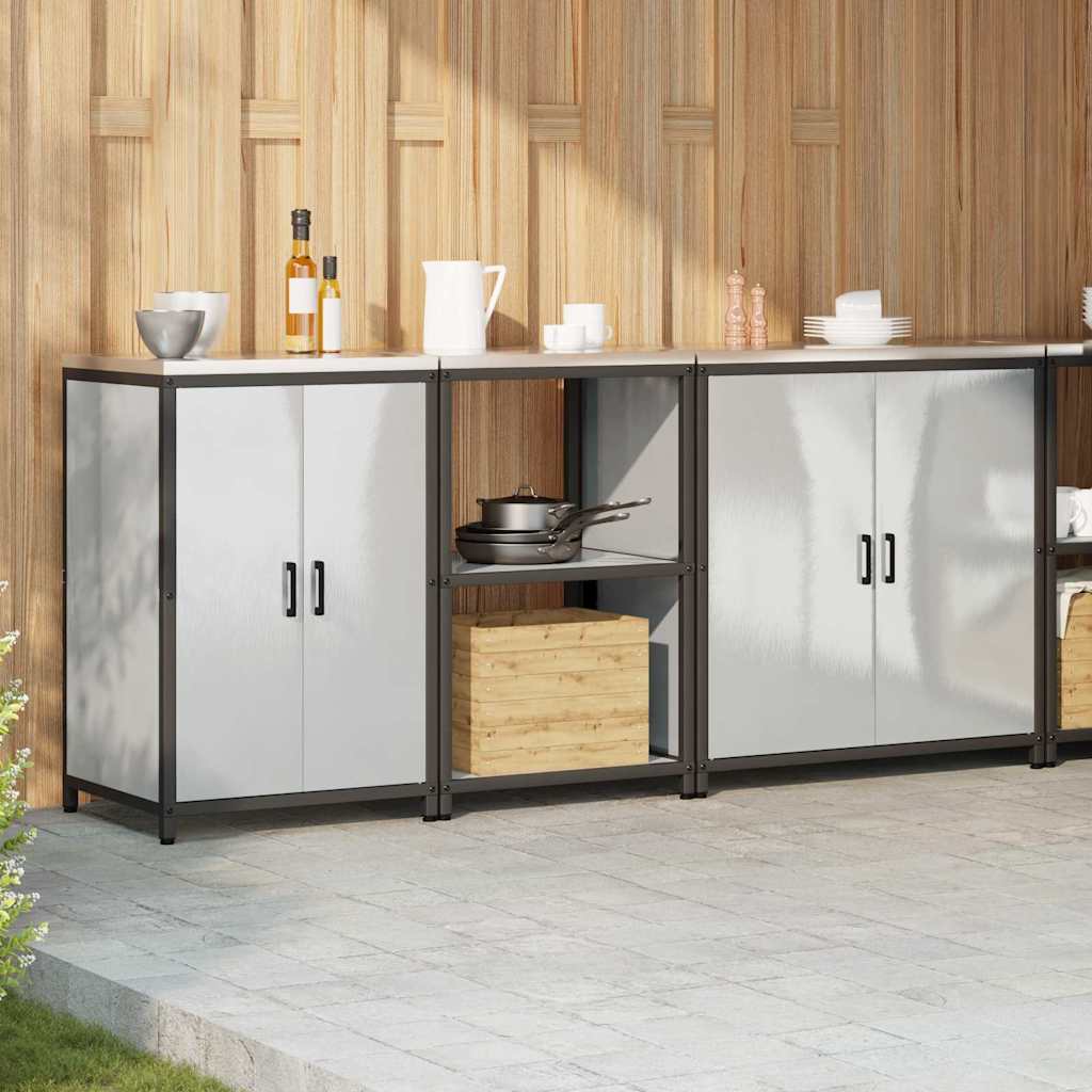 Küchenlager-Set Other 3 pcs Silber 210 x 50 x 92 cm Edelstahl