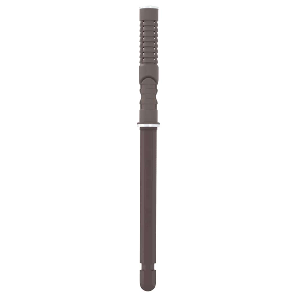 Schwebende Regalhalterungen 12 pcs Braun Ø10 x 170 mm Stahl