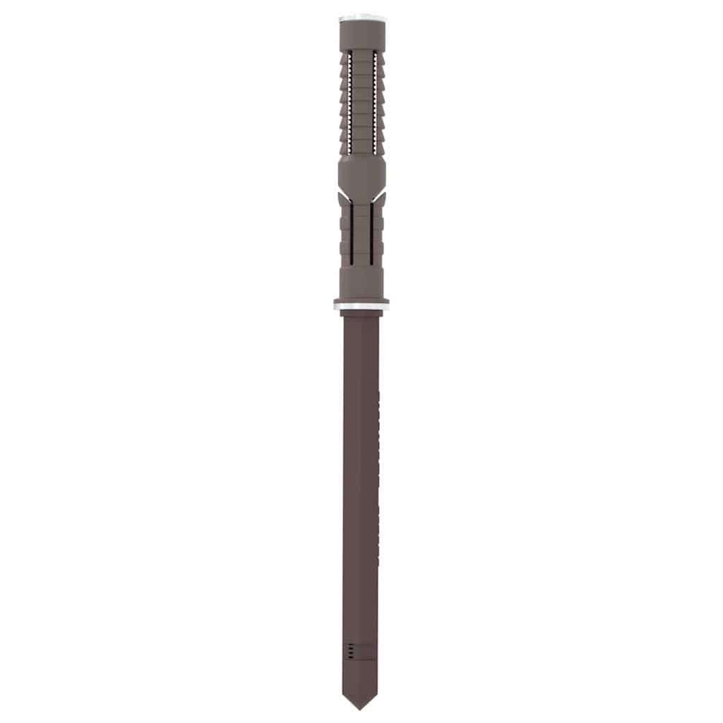 Schwebende Regalhalterungen 12 pcs Braun Ø10 x 170 mm Stahl