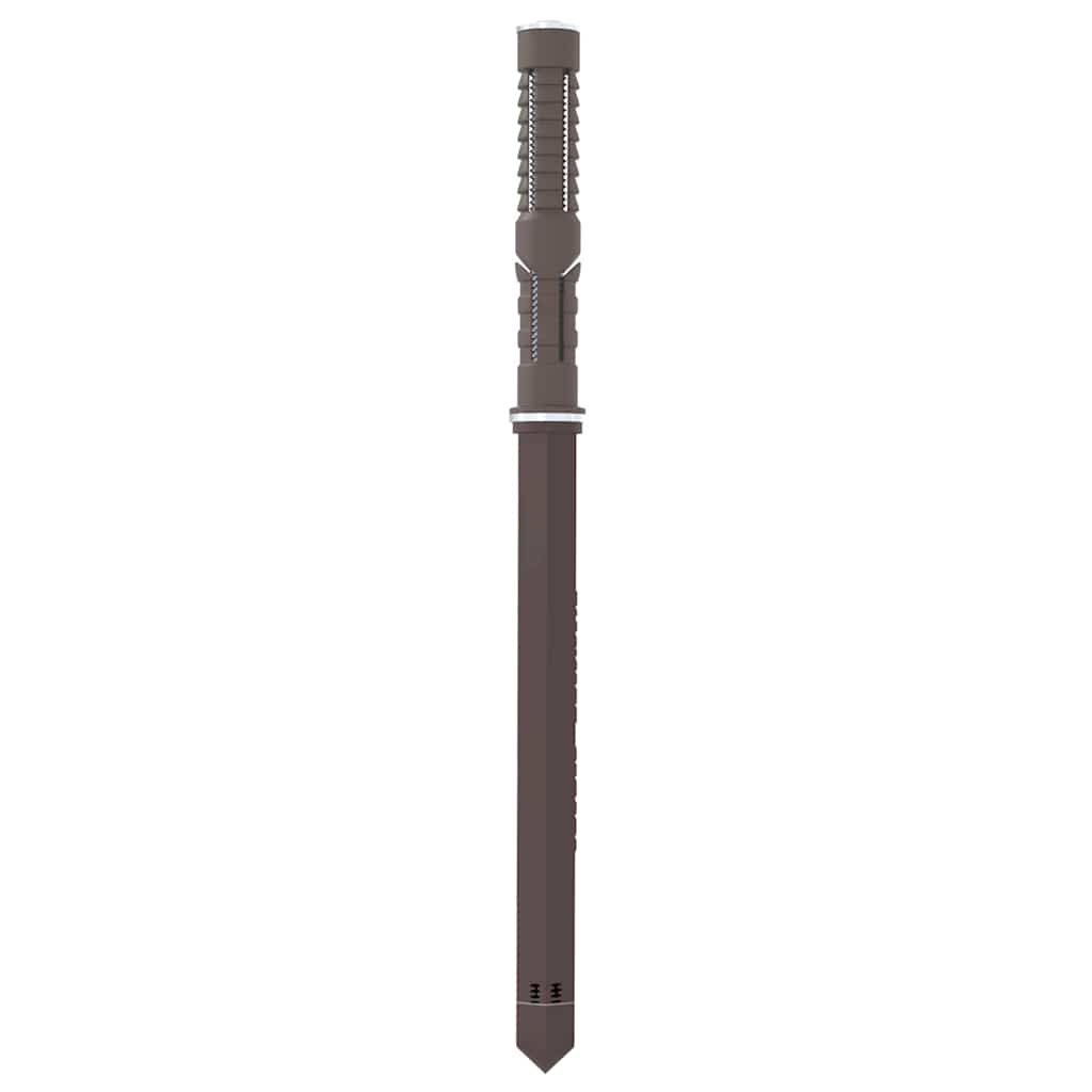 Schwebende Regalhalterungen 12 pcs Braun Ø12 x 190 mm Stahl