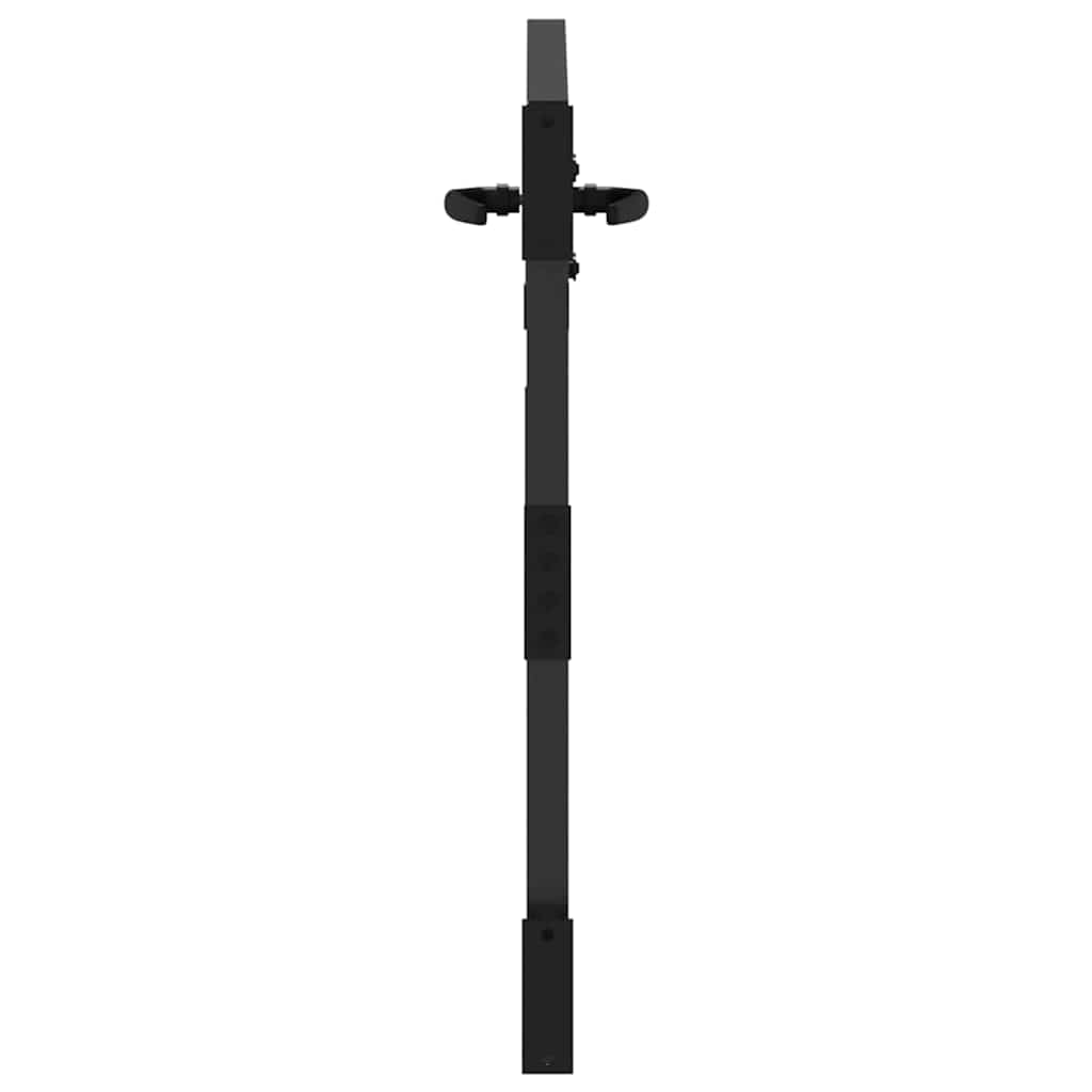 Gartentor Schwarz 105 x 100 cm Pulverbeschichteter Stahl