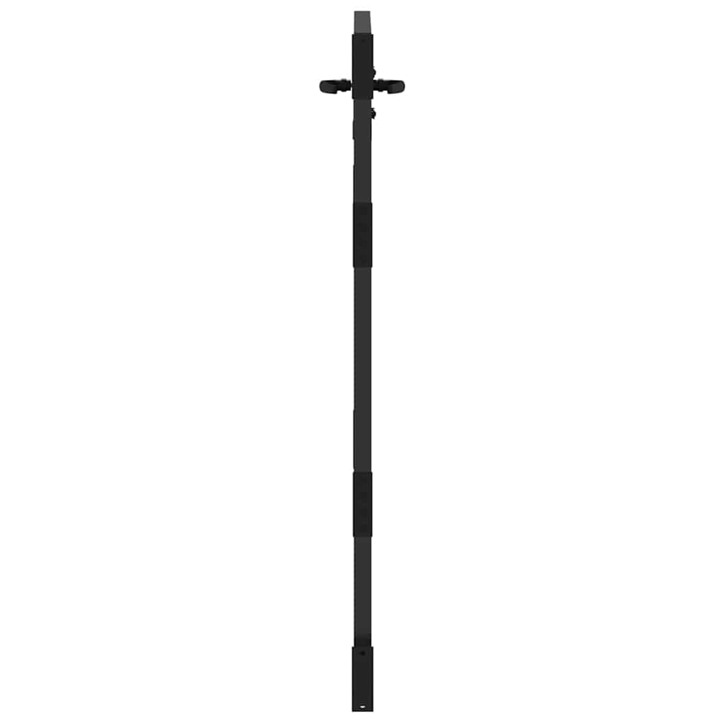 Gartentor, Gartentor 85x150 cm Cortenstahl Grasdesign Schwarz