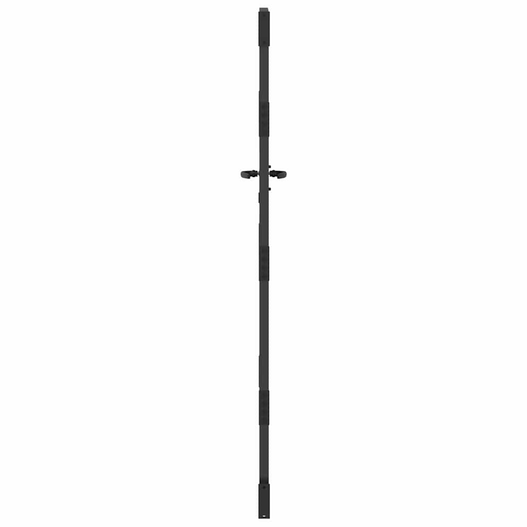 Gartentor, Gartentor 85x150 cm Cortenstahl Grasdesign Schwarz