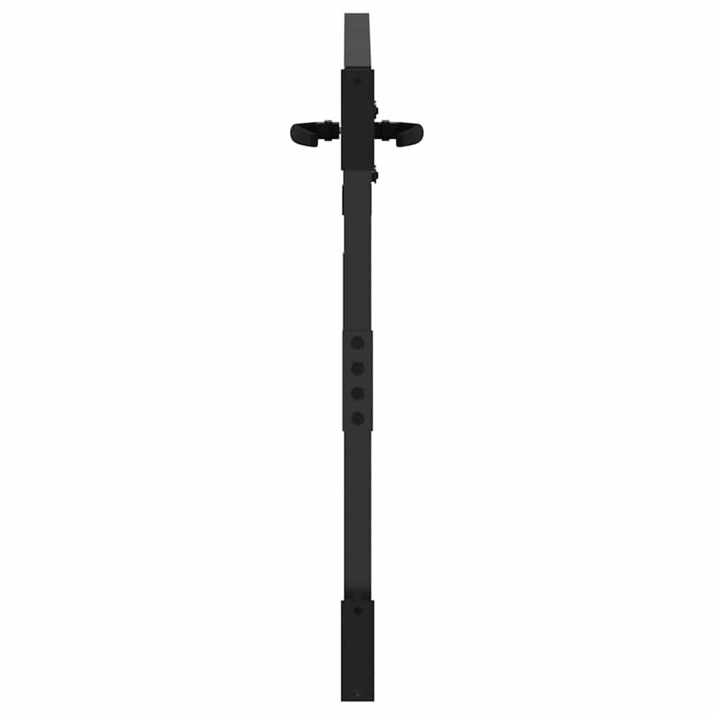 Gartentor Schwarz 105 x 100 cm Pulverbeschichteter Stahl