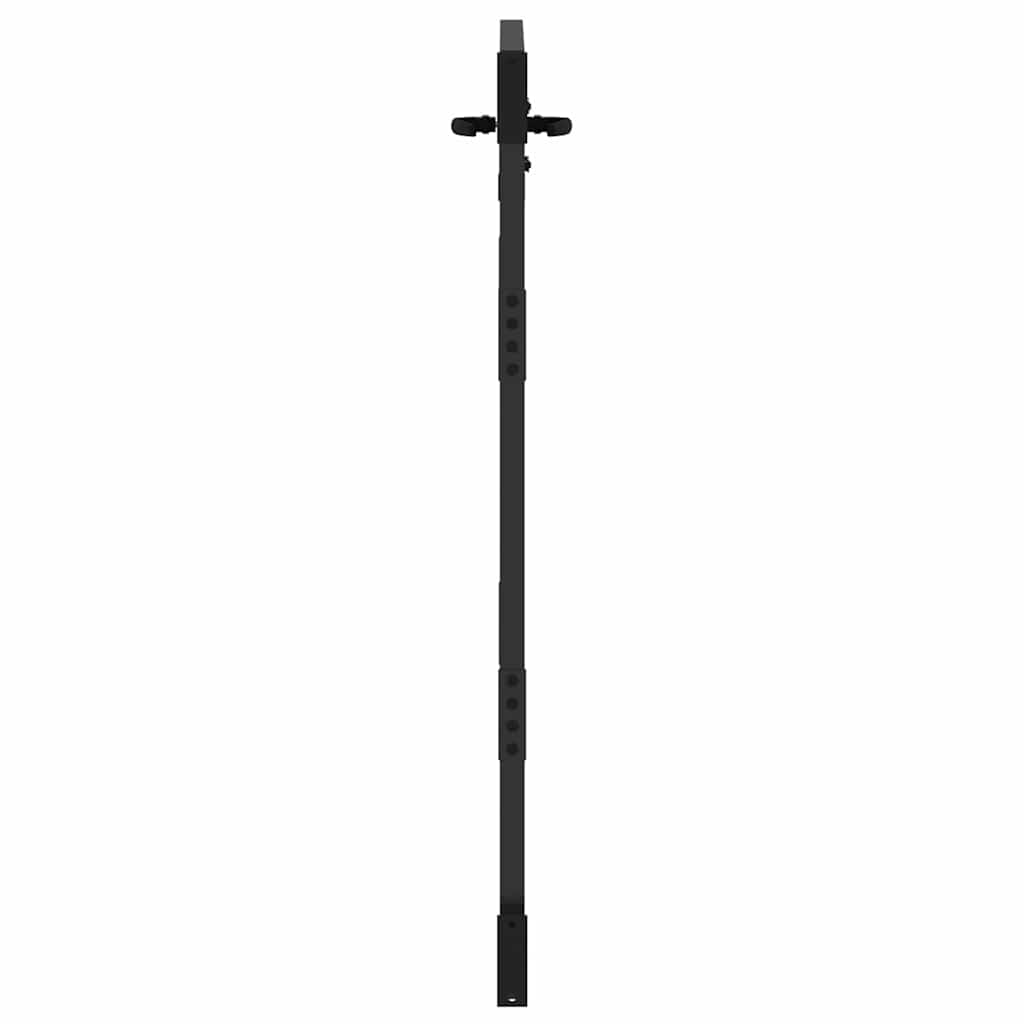 Gartentor Schwarz 105 x 125 cm Pulverbeschichteter Stahl