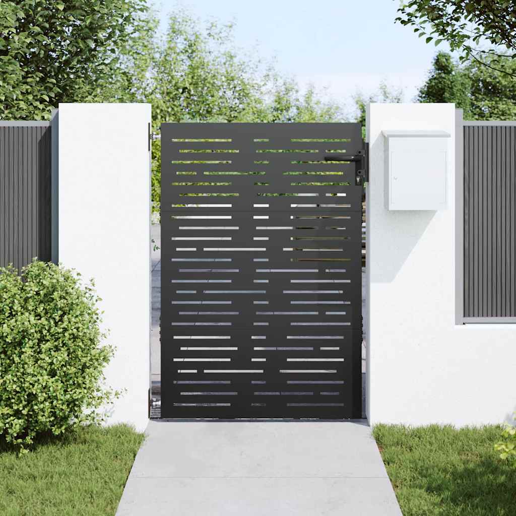 Gartentor, Gartentor 85x100 cm Cortenstahl Quadratdesign