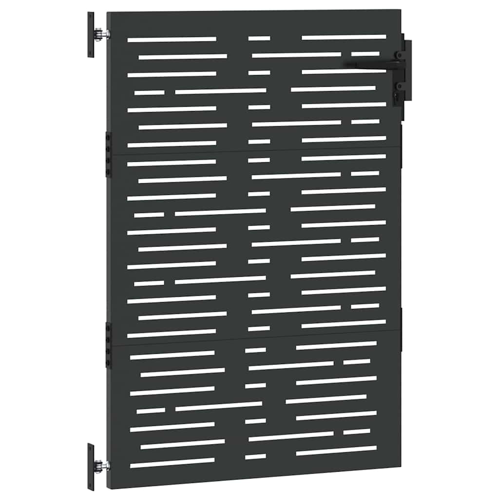 Gartentor, Gartentor 85x100 cm Cortenstahl Quadratdesign