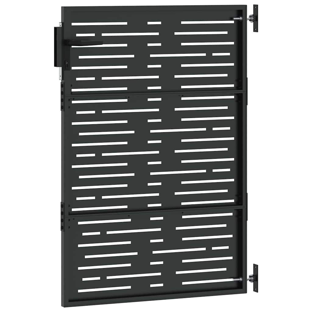 Gartentor, Gartentor 85x100 cm Cortenstahl Quadratdesign