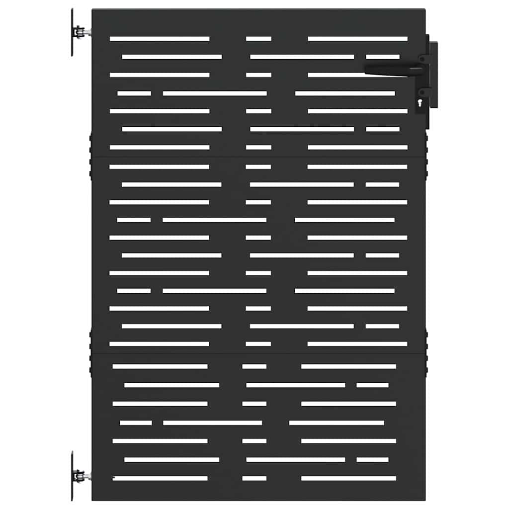 Gartentor, Gartentor 85x100 cm Cortenstahl Quadratdesign