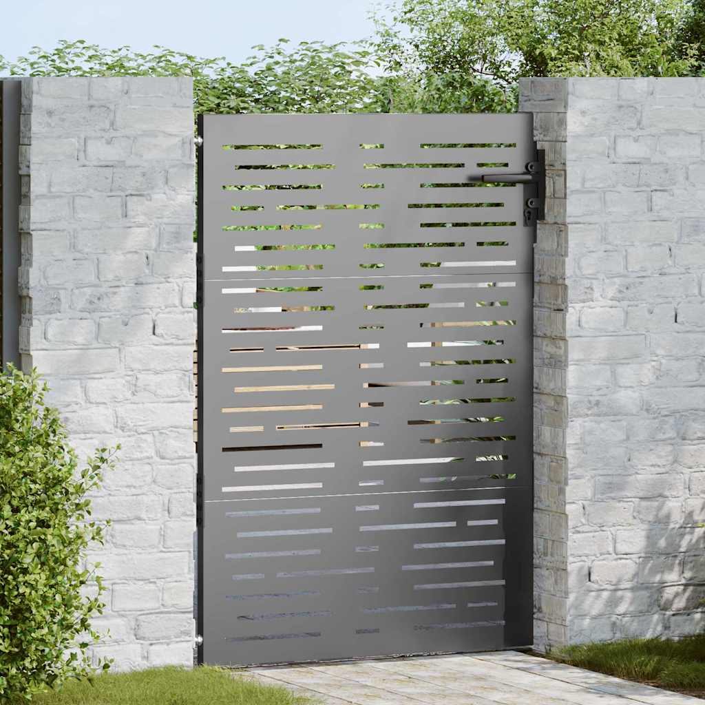 Gartentor, Gartentor 85x100 cm Cortenstahl Quadratdesign