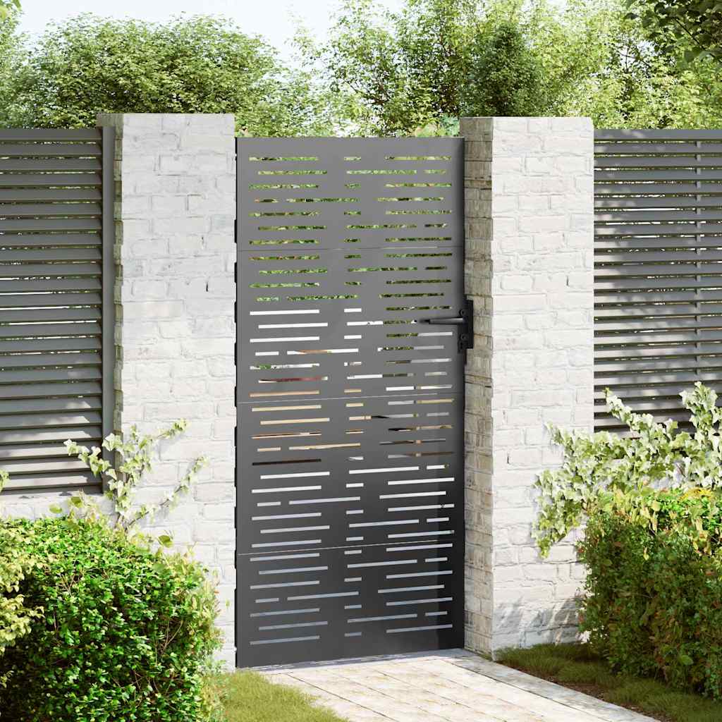 Gartentor, Gartentor 85x100 cm Cortenstahl Quadratdesign
