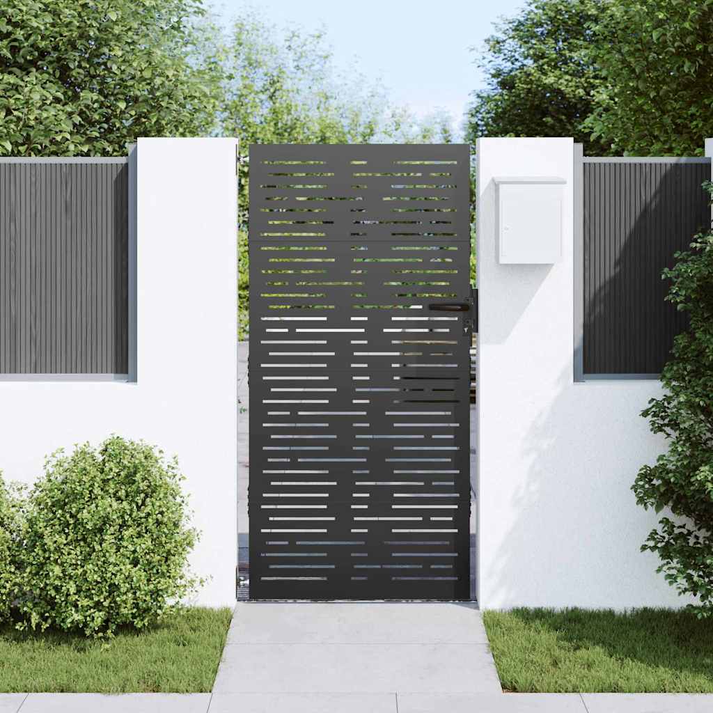 Gartentor, Gartentor 85x100 cm Cortenstahl Quadratdesign