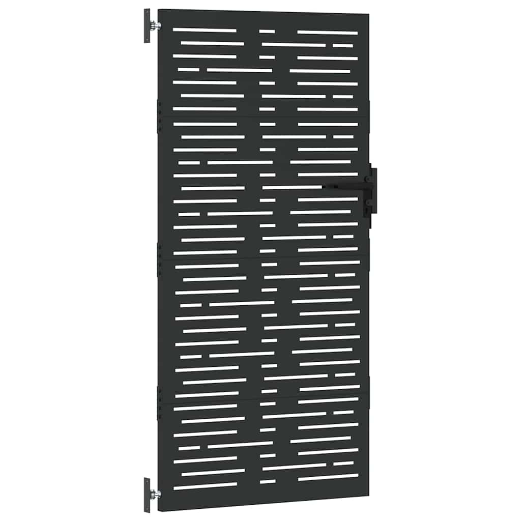 Gartentor, Gartentor 85x100 cm Cortenstahl Quadratdesign