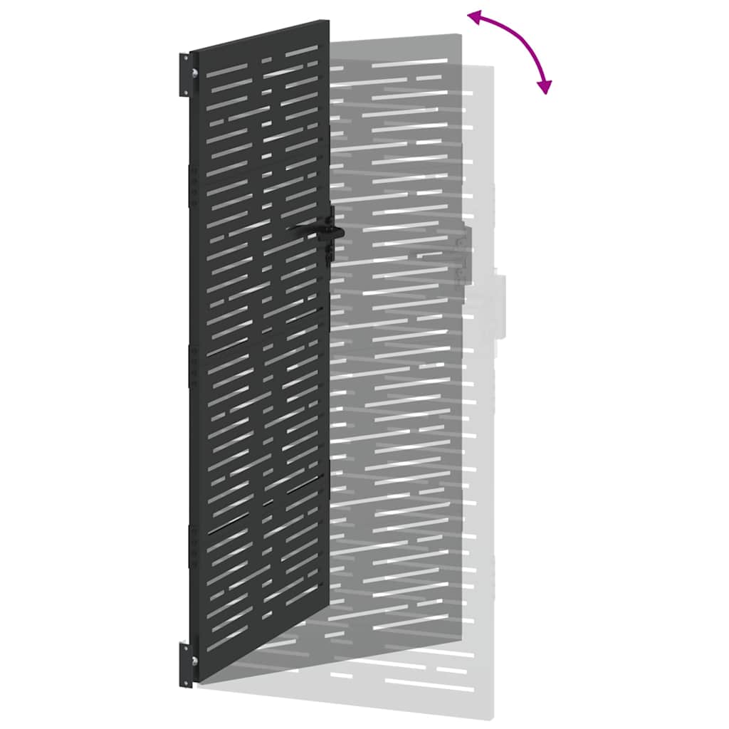 Gartentor, Gartentor 85x100 cm Cortenstahl Quadratdesign