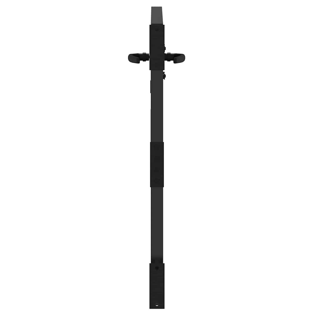 Gartentor Schwarz 105 x 100 cm Pulverbeschichteter Stahl