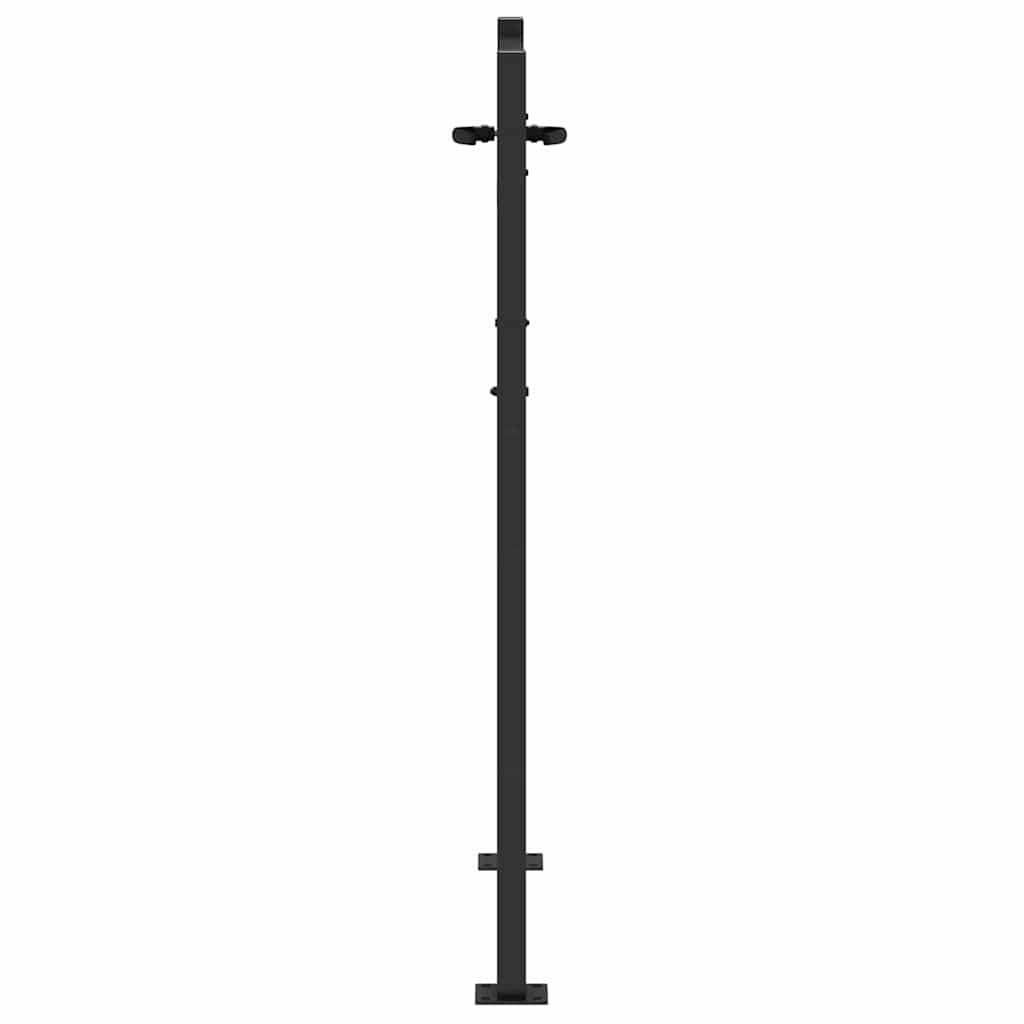 Gartentor, Gartentor 105x75 cm Cortenstahl Baumdesign Schwarz