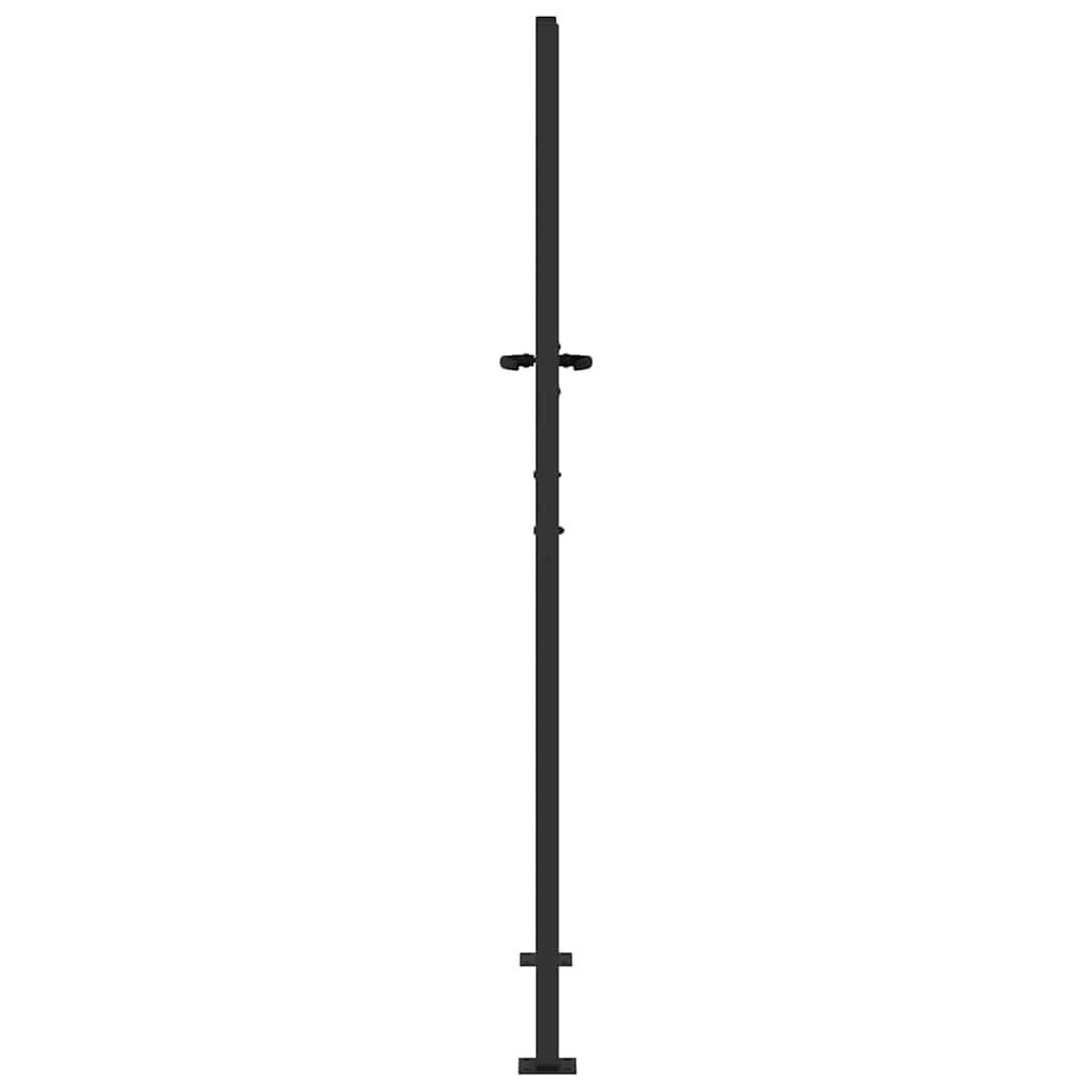 Gartentor, Gartentor 105x75 cm Cortenstahl Gras Design Schwarz