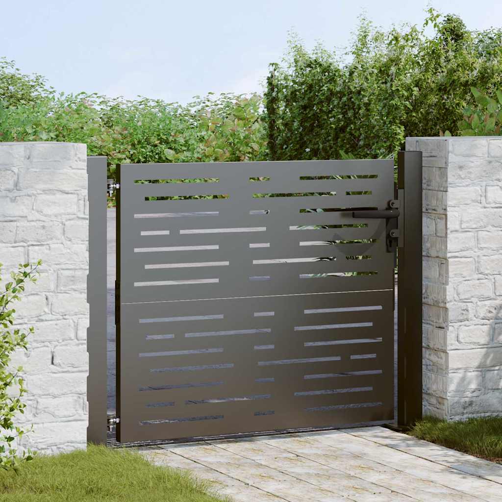 Gartentor, Gartentor 105x75 cm Cortenstahl quadratisches Design