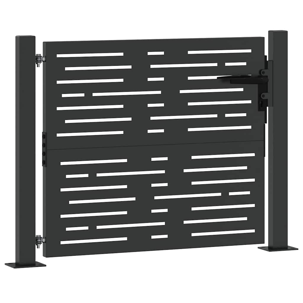 Gartentor, Gartentor 105x75 cm Cortenstahl quadratisches Design