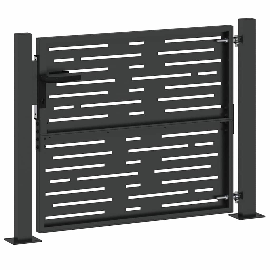Gartentor, Gartentor 105x75 cm Cortenstahl quadratisches Design