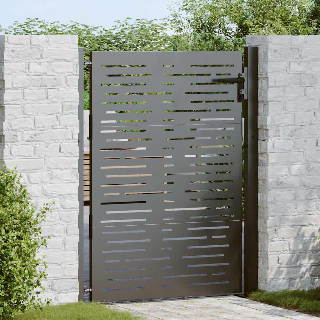 Gartentor, Gartentor 105x75 cm Cortenstahl quadratisches Design