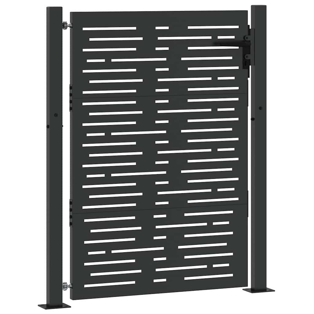 Gartentor, Gartentor 105x75 cm Cortenstahl quadratisches Design