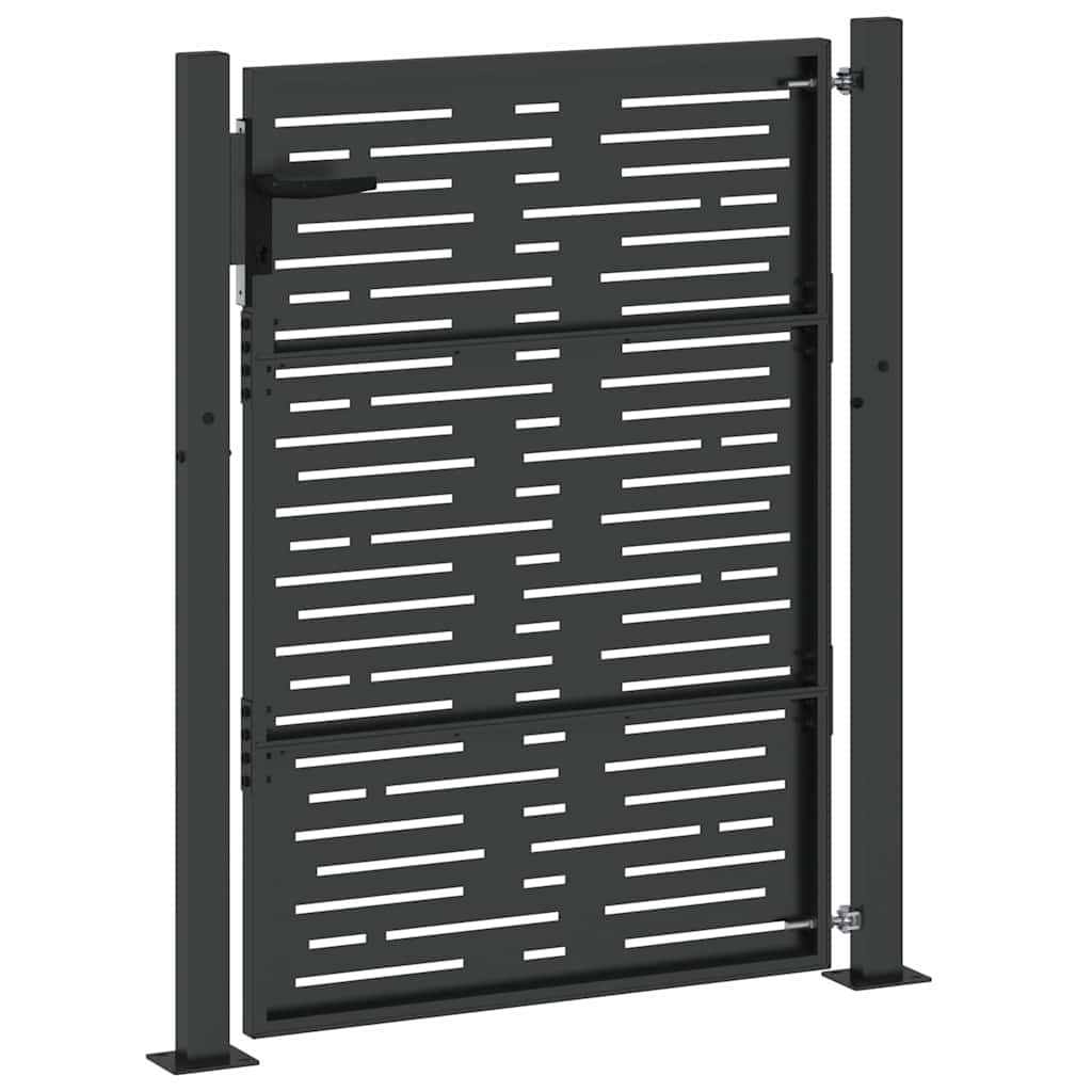 Gartentor, Gartentor 105x75 cm Cortenstahl quadratisches Design