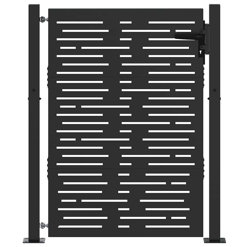 Gartentor, Gartentor 105x75 cm Cortenstahl quadratisches Design