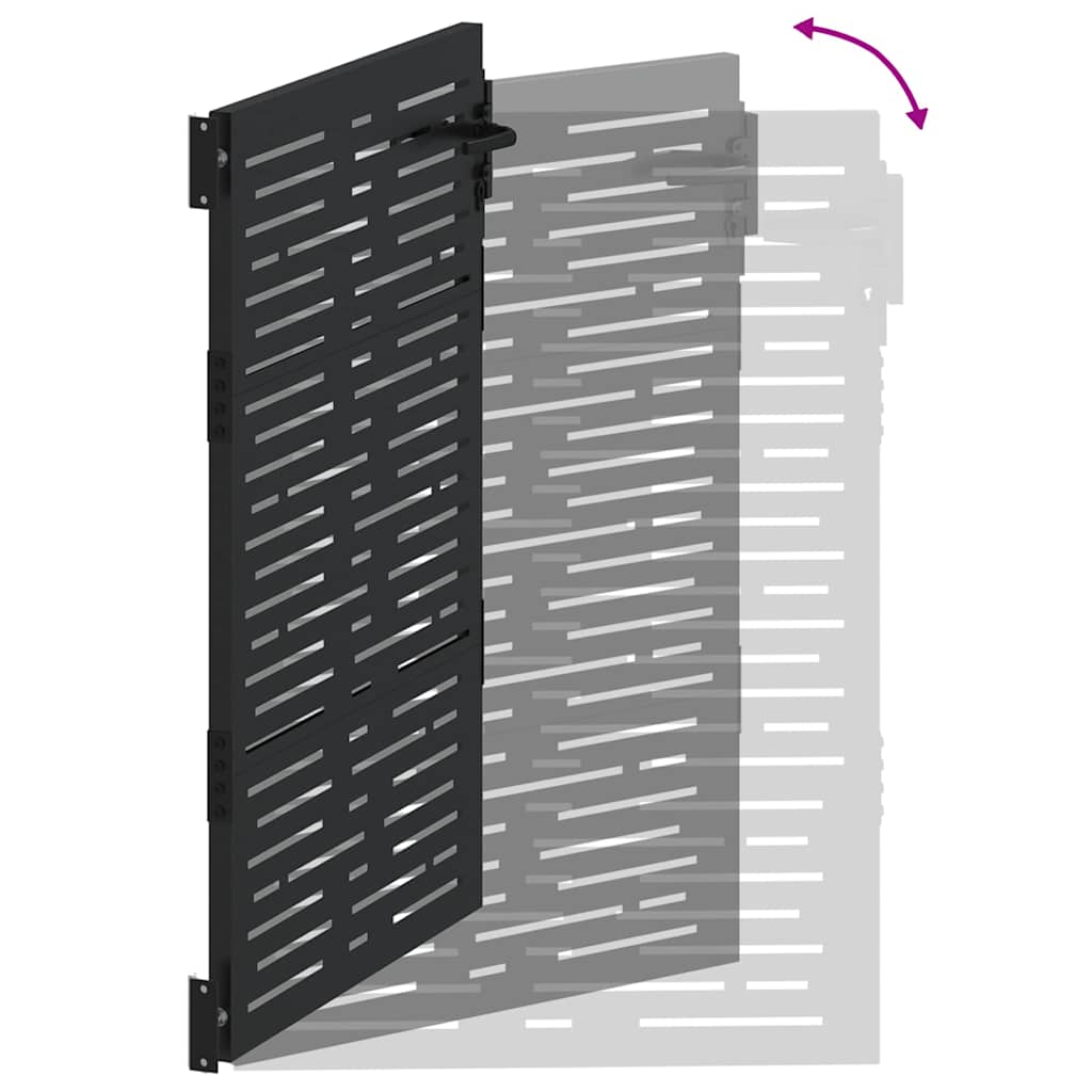 Gartentor, Gartentor 105x75 cm Cortenstahl quadratisches Design