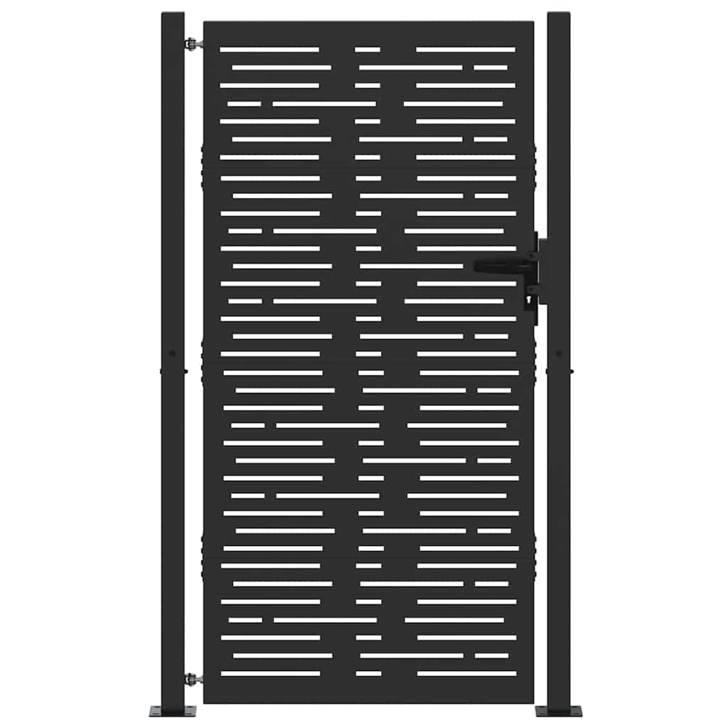 Gartentor, Gartentor 105x75 cm Cortenstahl quadratisches Design
