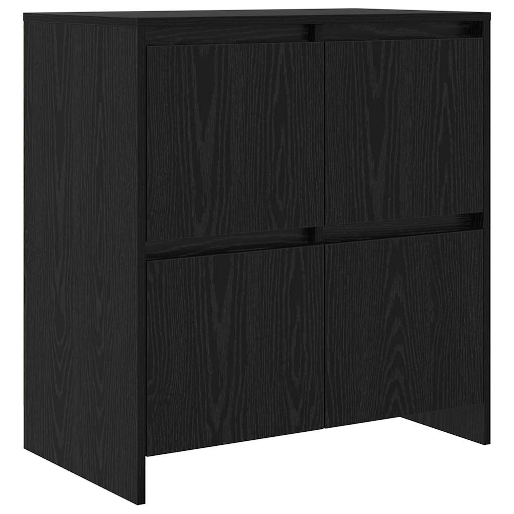 Sideboards 2 pcs Schwarze Eiche 70 x 41 x 75 cm Holzwerkstoff
