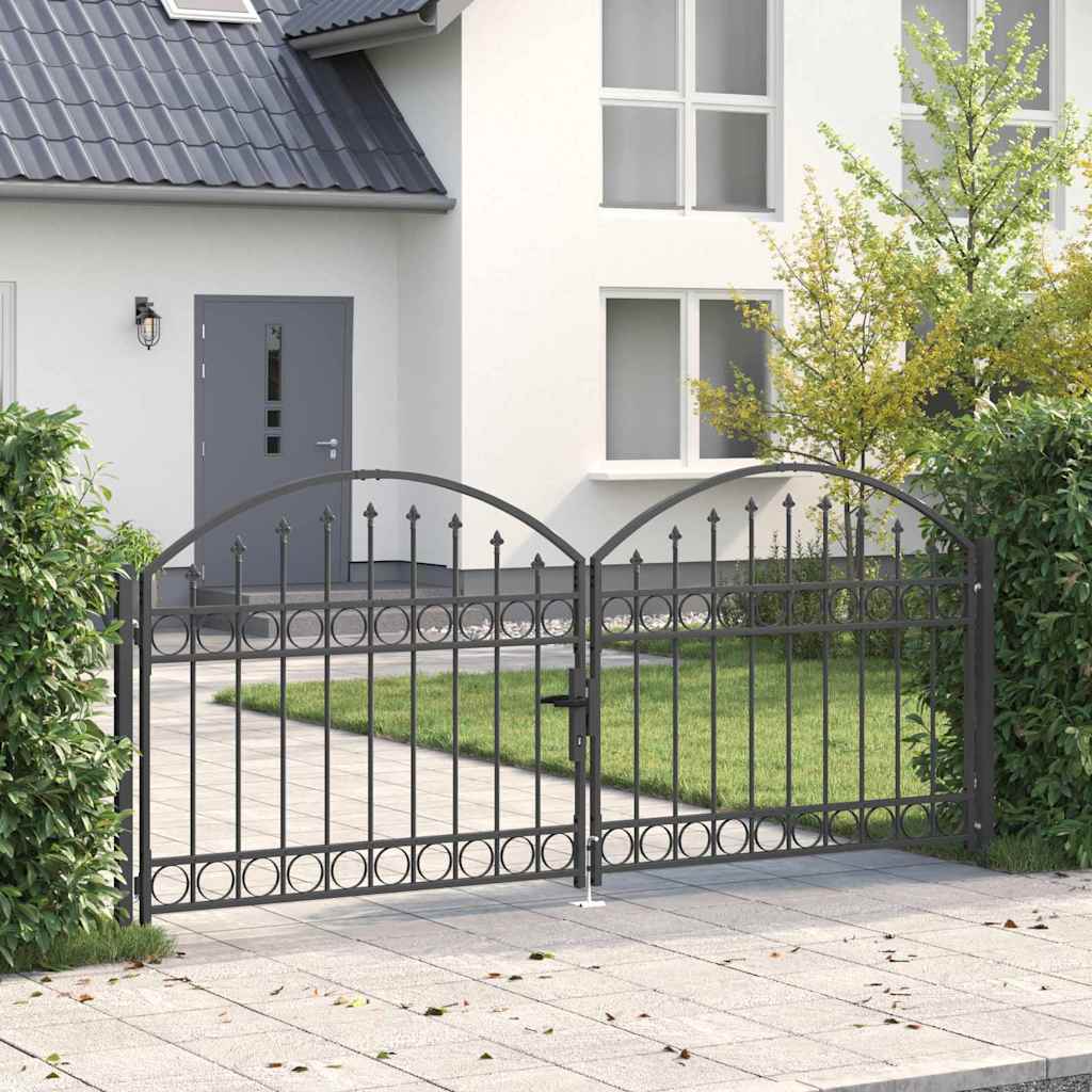 Zaun tor Sonstiges Grau 300 x 125 cm Stahl
