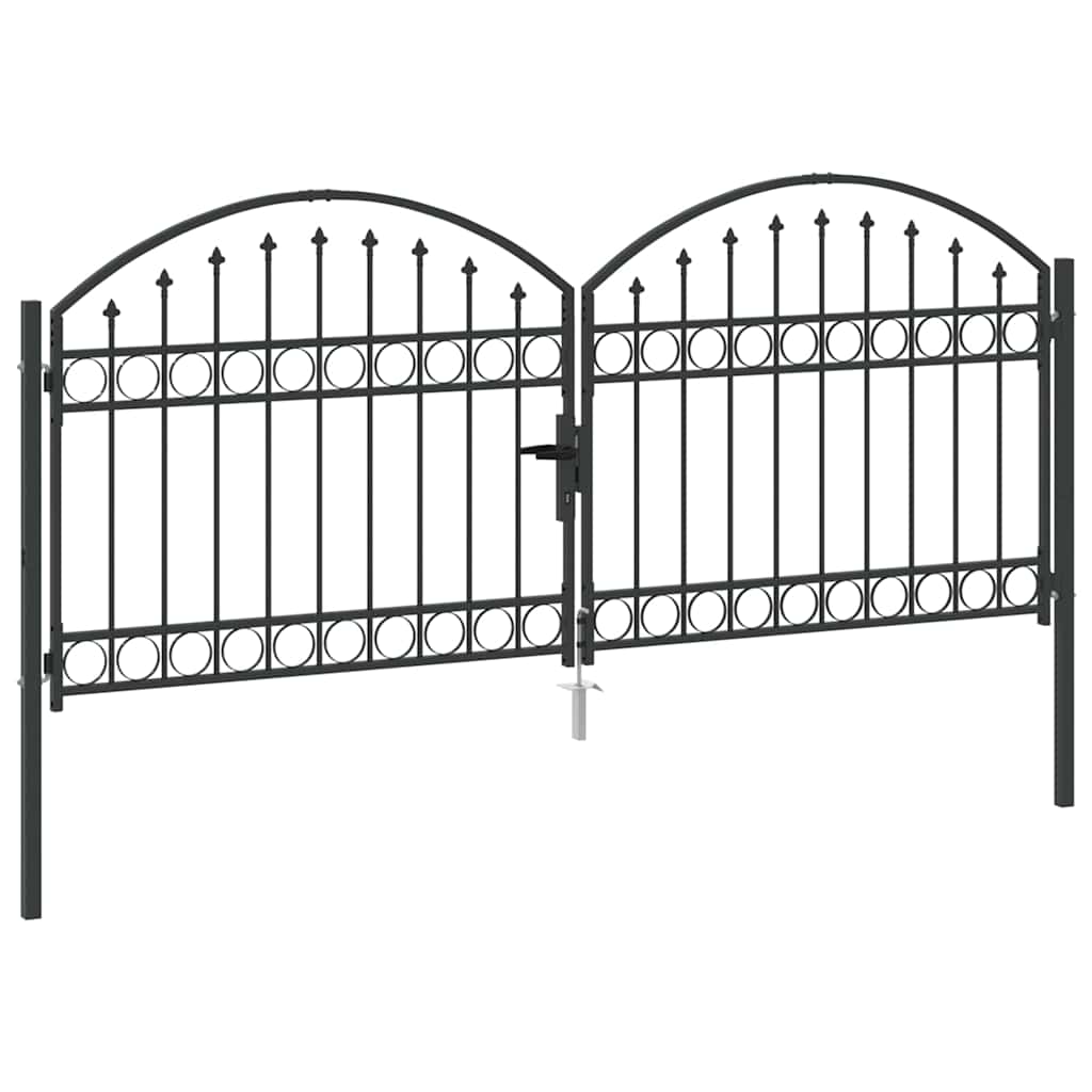 Zaun tor Sonstiges Grau 300 x 125 cm Stahl