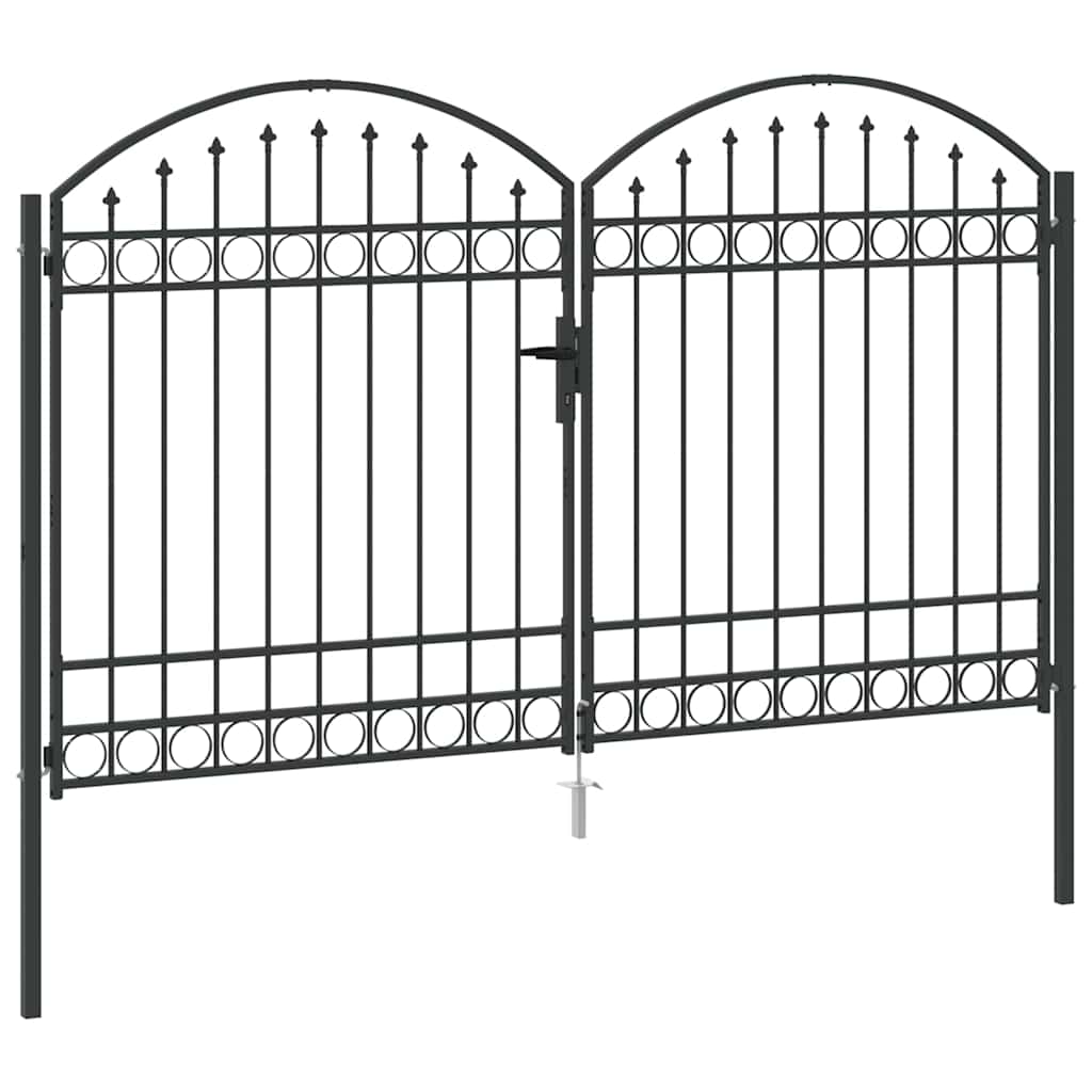Zaun tor Sonstiges Grau 300 x 175 cm Stahl