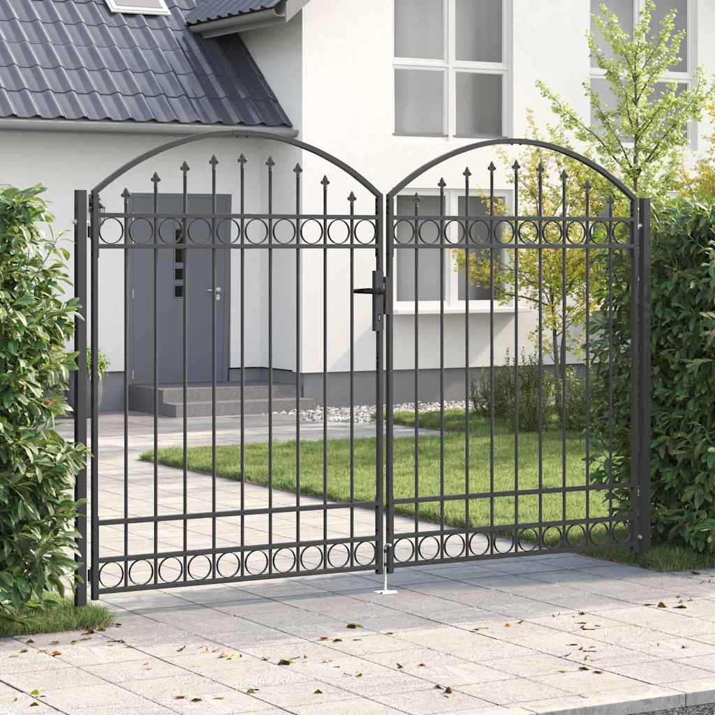 Zaun tor Sonstiges Grau 300 x 200 cm Stahl