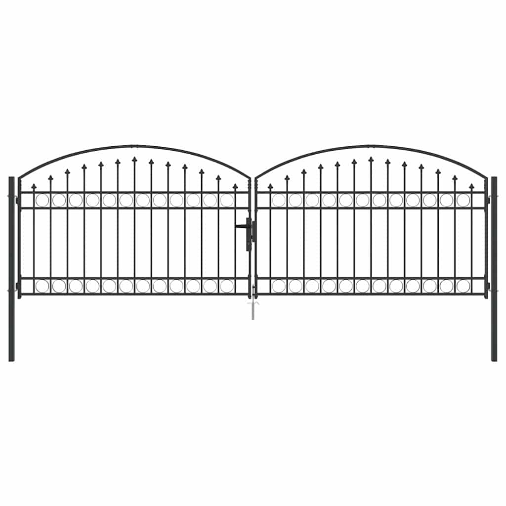 Zaun tor Sonstiges Grau 400 x 125 cm Stahl