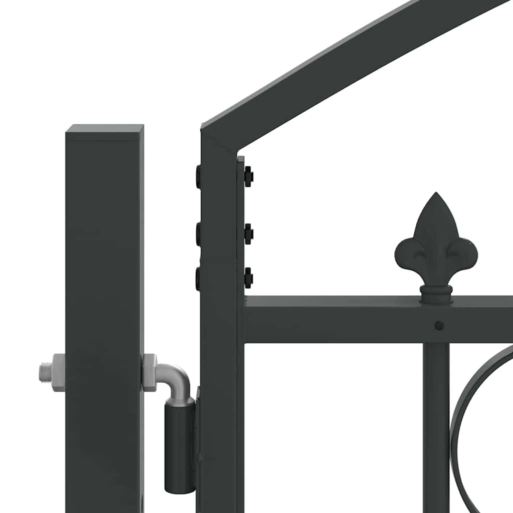 Zaun tor Sonstiges Verstellbar Grau 400 x 150 cm Stahl