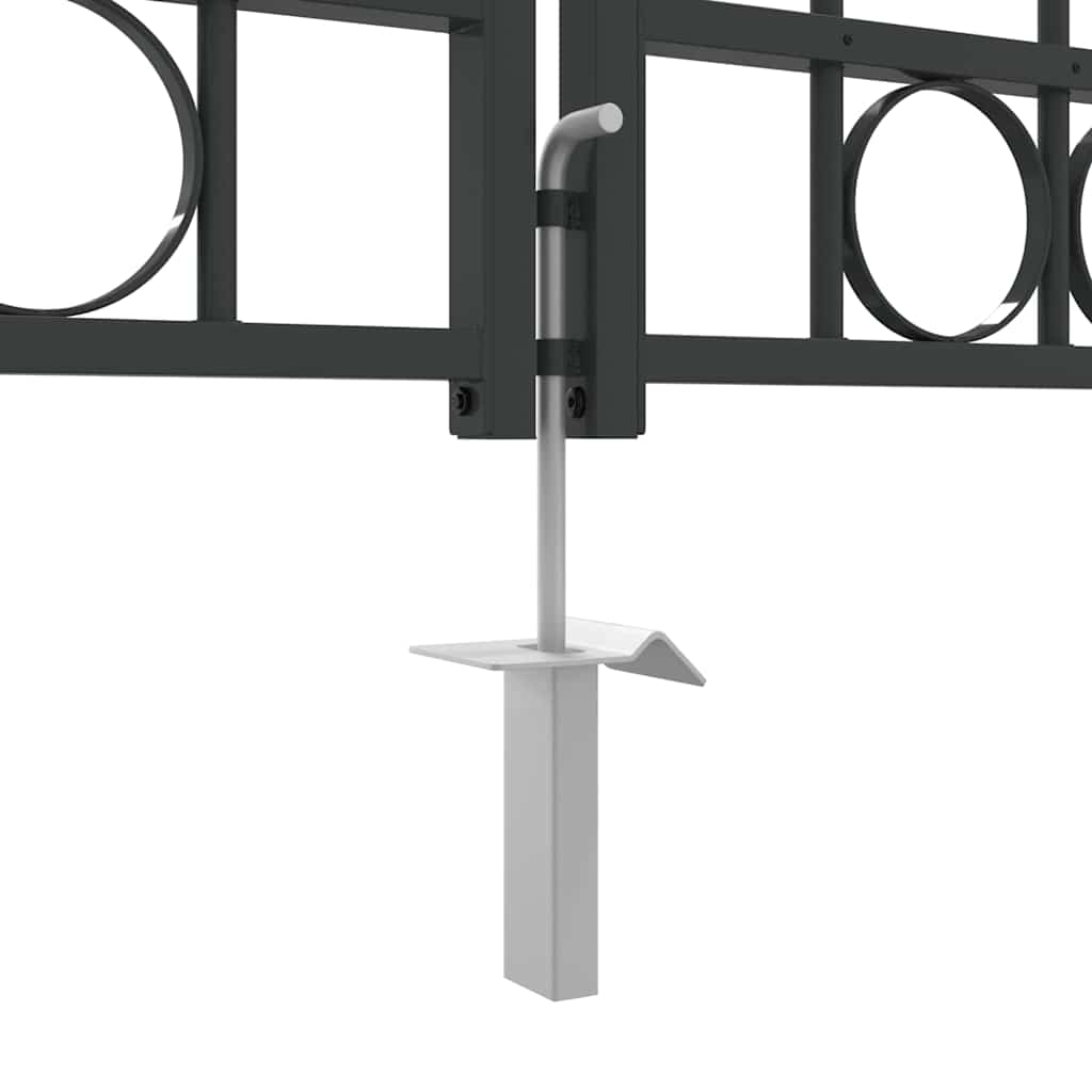 Zaun tor Sonstiges Grau 400 x 175 cm Stahl