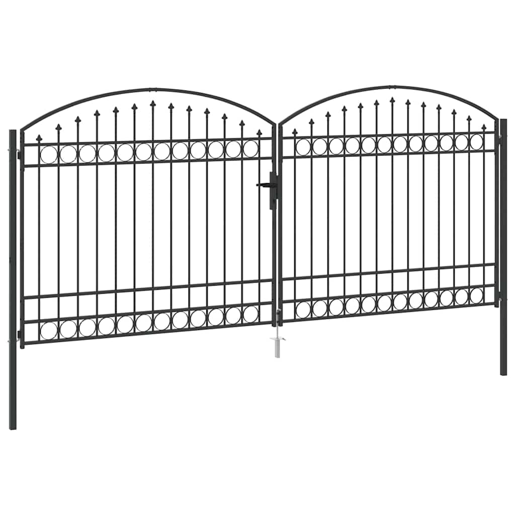 Zaun tor Sonstiges Grau 400 x 175 cm Stahl