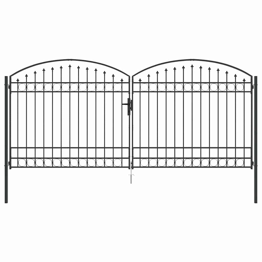 Zaun tor Sonstiges Grau 400 x 175 cm Stahl